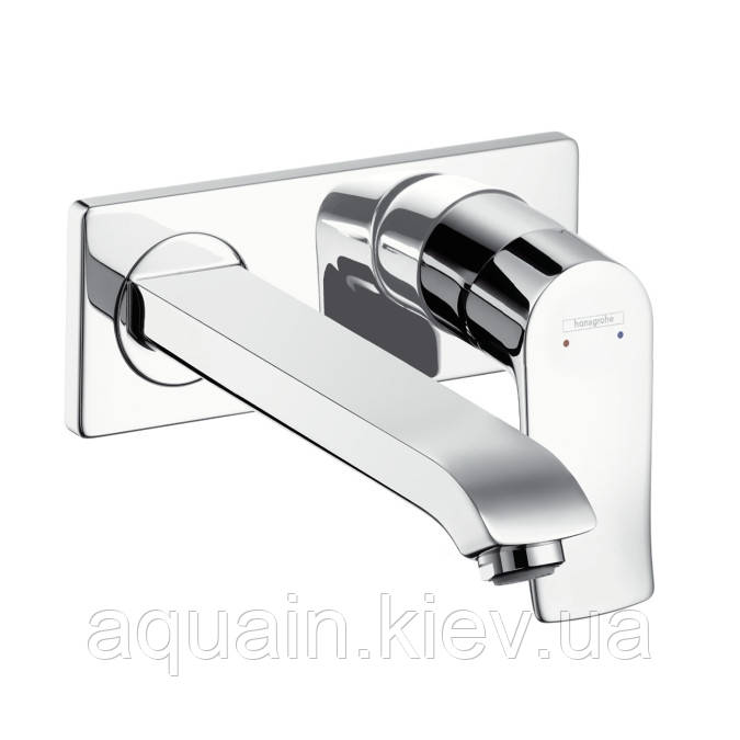 Змішувач для раковини Hansgrohe Metris, одноважільний, вилив 225 мм, СМ