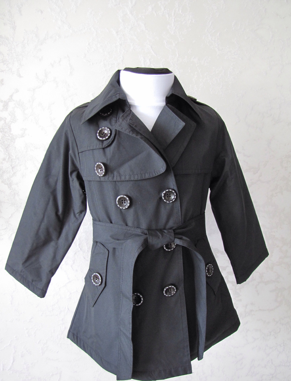 Плащ-пальто для девочек 4-5 лет на флисовой подкладке - фото 2 - id-p121242568