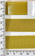 Липучка контактная лента шир 2см на клеевой бумаге песочн уп=25м