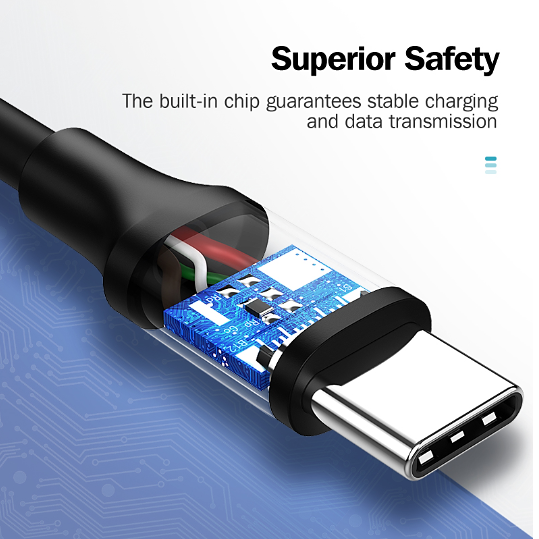 Кабель USB Type-C на Type-C для быстрой зарядки тайп-с на тайп-с ...
