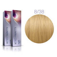 Фарба для волосся Wella Illumina Color 8/38 світлий блонд золотисто-перловий