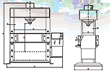 Гідравлічний прес з двигуном HD 200 Hidroliksan, фото 2