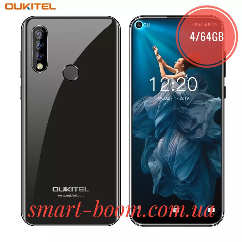 Смартфон Oukitel C17 Pro Black 6.35" 4/64Gb 3900mAh 8ядер Тройная камера - фото 1 - id-p1058852316