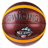 Мяч баскетбольный Spalding №7 PU неон SlumDunk