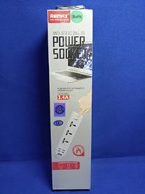 Переноска Remax BKL-08 3 Socket / 4 USB / Кабель 200см