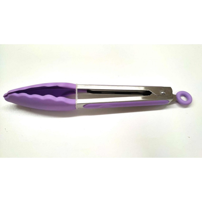 Щипці Кухонні силіконові A-Plus 1048 Фіолетові, фото 1