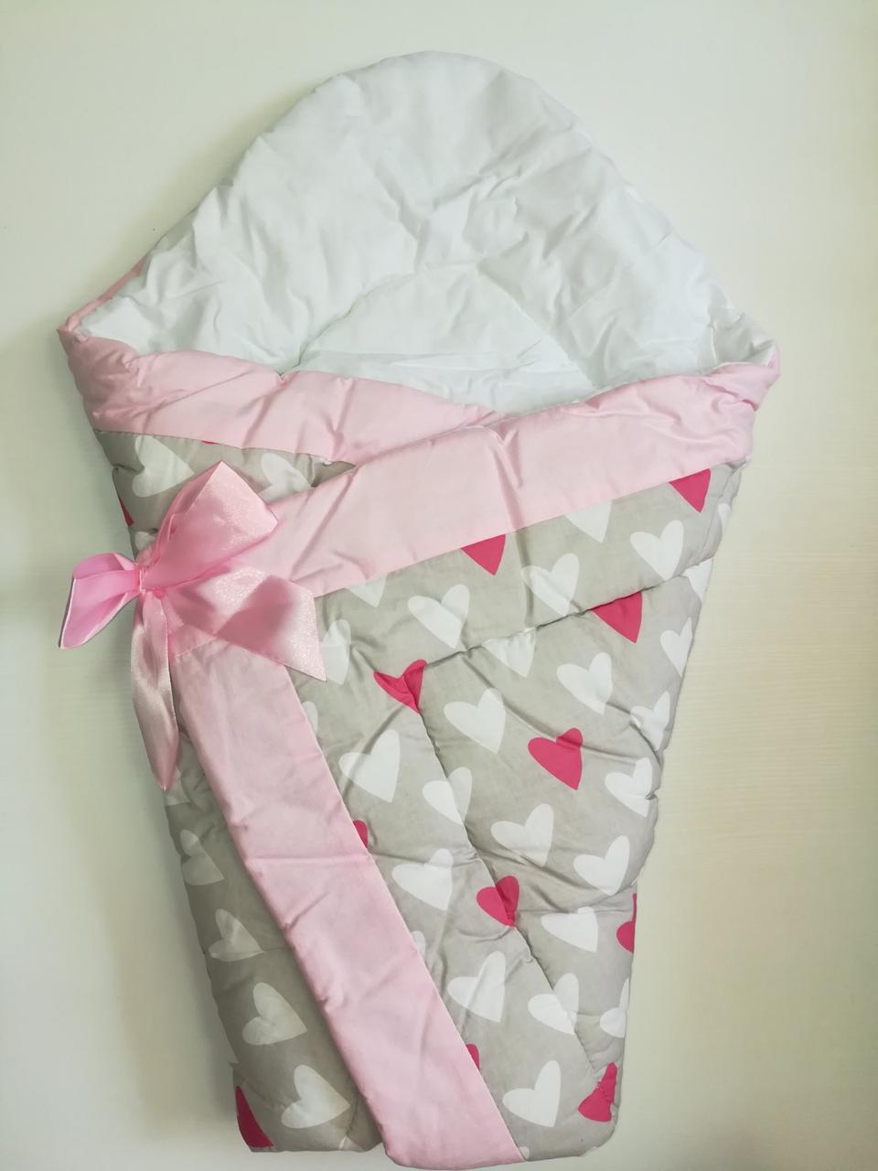 Конверт на выписку "Сердечки 7"(зима), фото 1