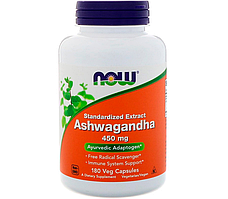 Ashwagandha 450 мг NOW, 180 капсул