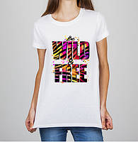Женская футболка с принтом "Be Wild & Free" Push IT