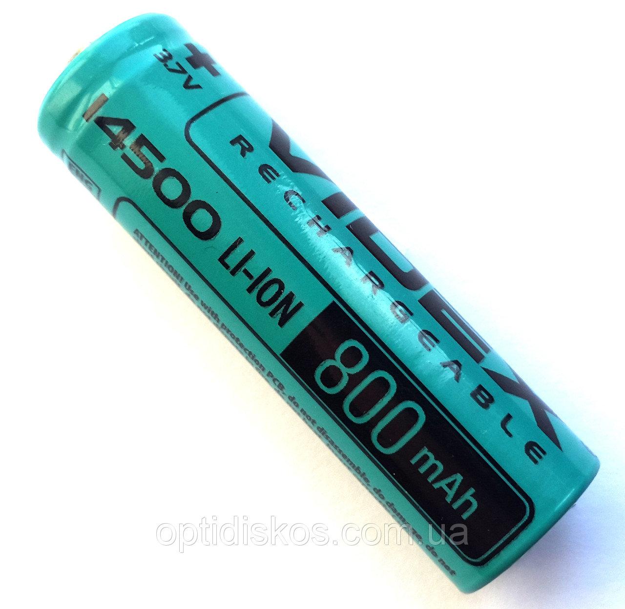 Акумулятор Li-Ion 14500 3.7v 800mAh, фото 1
