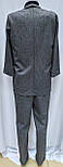 Костюм брючний жіночий, Стильний, штани та піджак оверсайз, сіра Туреччина, фото 3