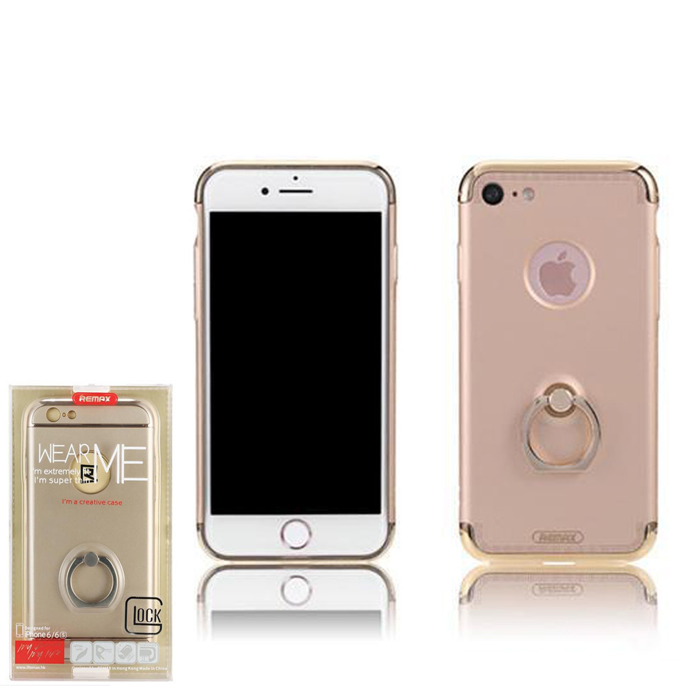 Чехол Remax Lock with Ring iPhone 7 Gold