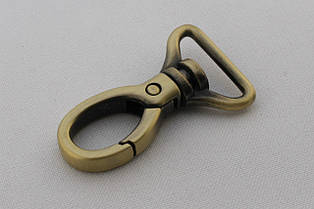 Карабін для сумки, ширина - 20 мм, колір - антик, артикул СК 5577