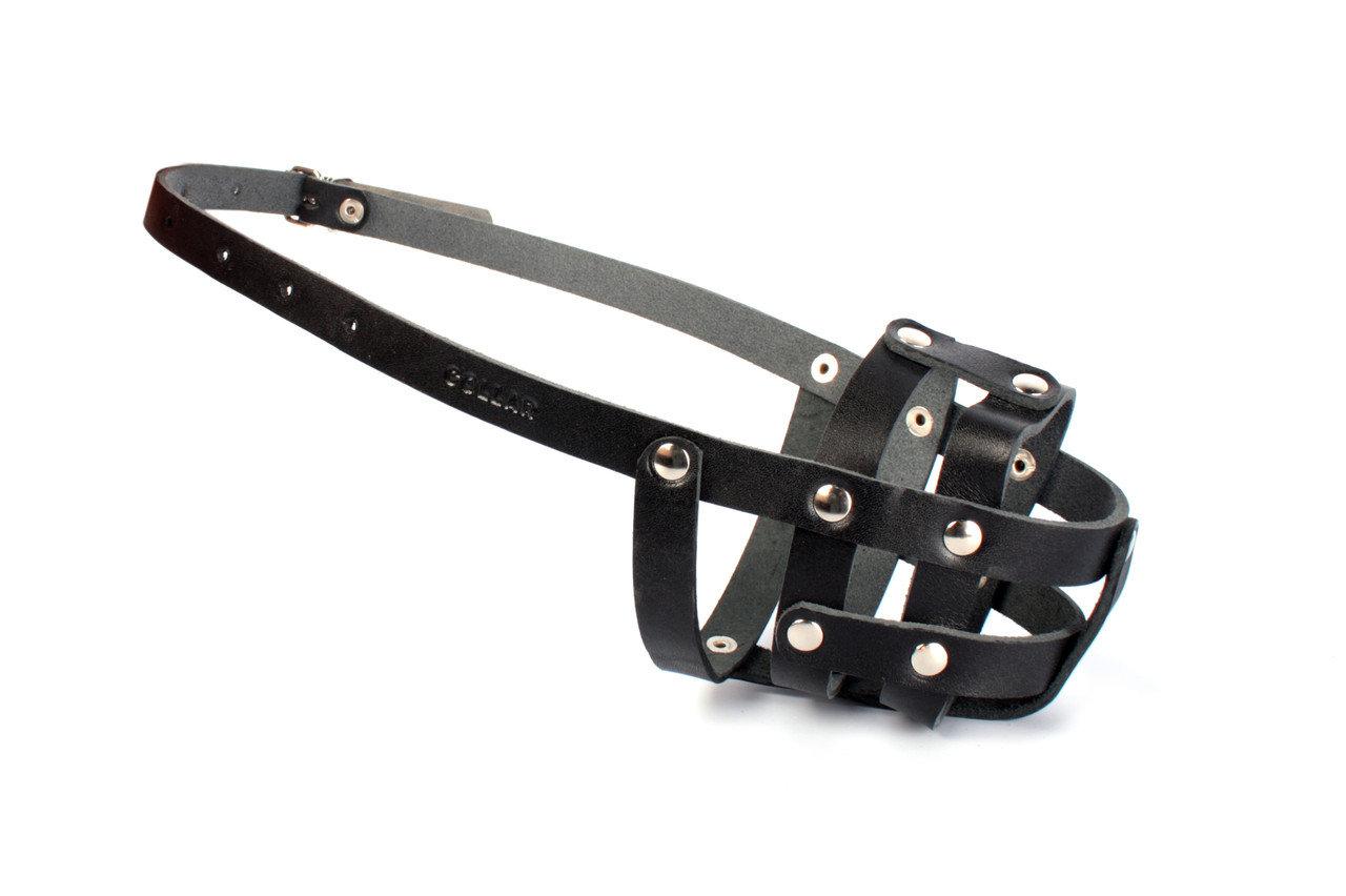 Намордник для собак м'яка який, №0 (спанієль), чорний, А:25см, В:6см,, фото 1