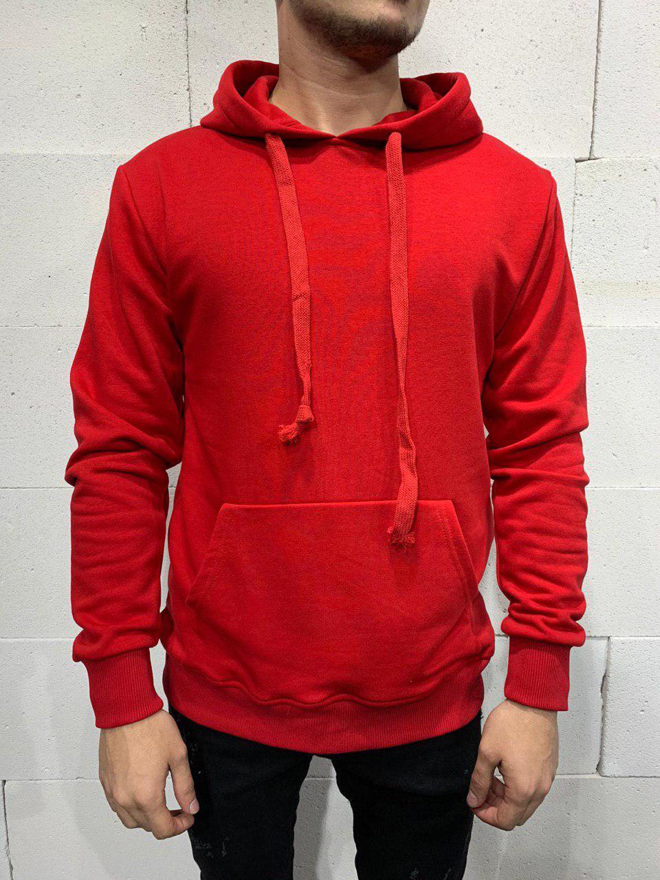 Красная худи мужская с капюшоном / Турция ЛЮКС / Кенгурушка кофта ...