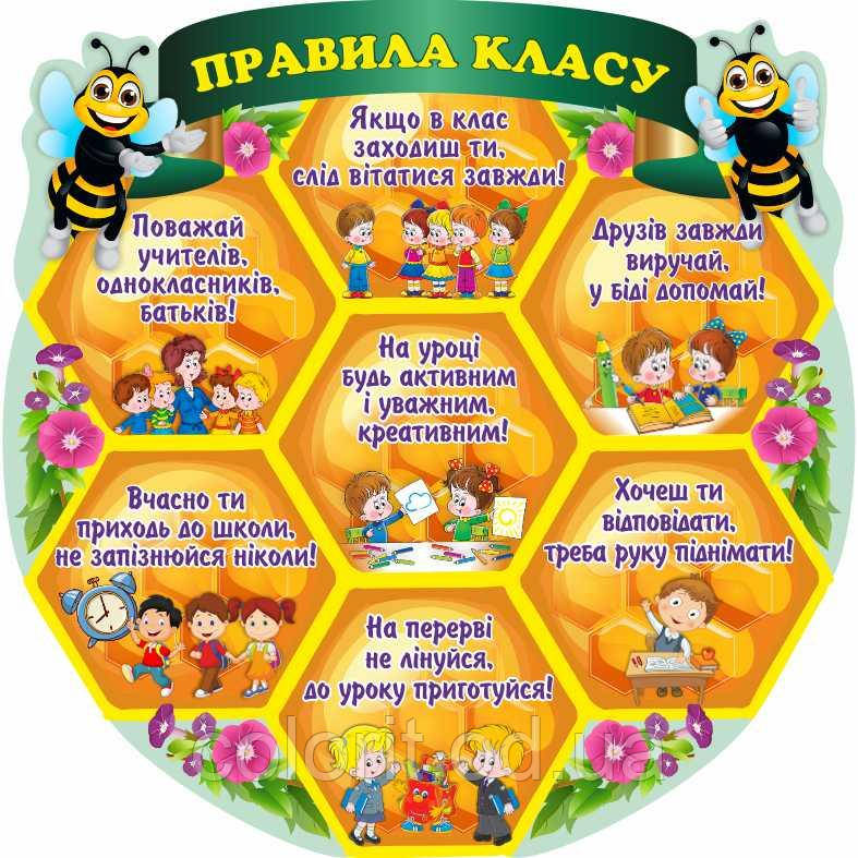 Стенд НУШ "Правила класу"