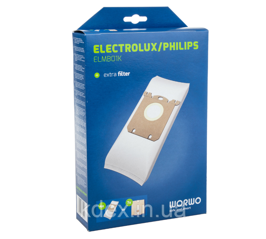 4 шт. Одноразовые флисовые мешки для пылесоса Philips, Electrolux ...