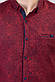 Чоловіча кашемірова сорочка G-port з візерунком бордова 1123, фото 4