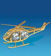 Фігурка Сварівські з позолотою "Вертоліт" AR-3393