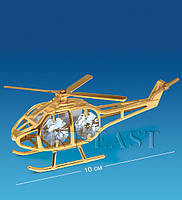 Фігурка Сварівські з позолотою "Вертоліт" AR-3393, фото 2