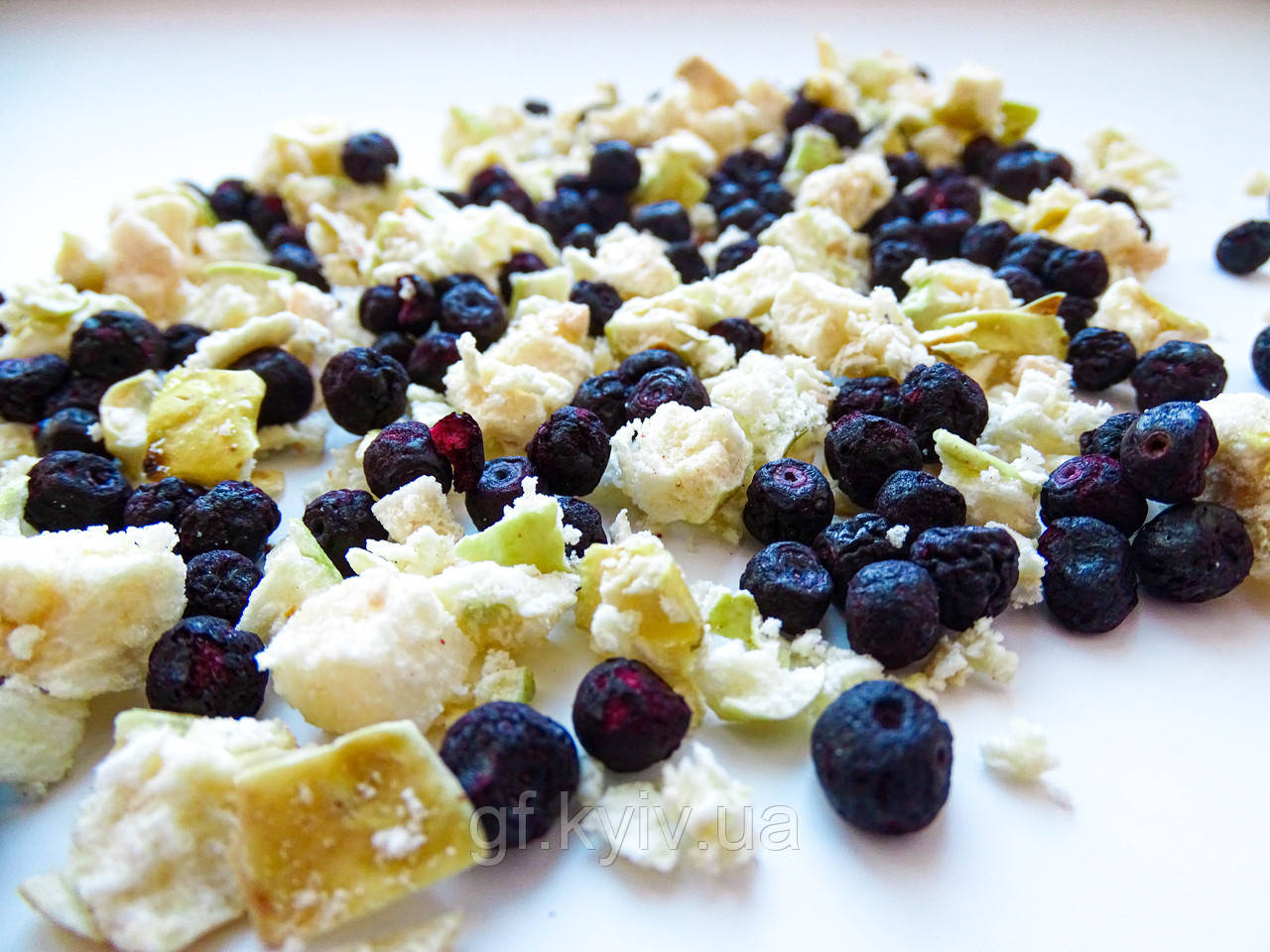 Чорниця і яблуко шматочками 50г мікс сублімовані, натуральні, від українського виробника