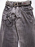 Джинси для хлопчиків 140,145,155,160,165 зростання з поясом, фото 2