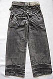 Джинси для хлопчиків 140,145,155,160,165 зростання з поясом, фото 3