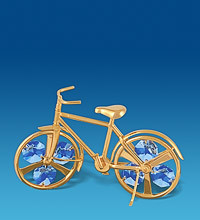 Фігурка Сваровскі з позолотою "Велосипед" AR-4475