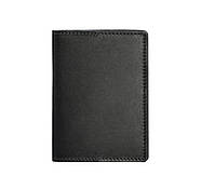 Обкладинка для паспорта зі шкіри 1.3 (чорна) шкіра Krast, фото 3