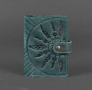 Обкладинка для паспорта зі шкіри 3.0 Інди (зелена)