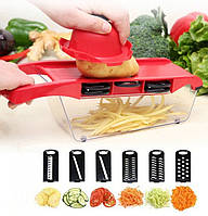 Овочерізка — Тертка з контейнерером Mandoline Slicer 6 in 1