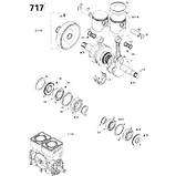 Поршень 81.90 мм SeaDoo BRP Piston Assy *PISTON WITH RINGS, STD, 81.90 мм, фото 3