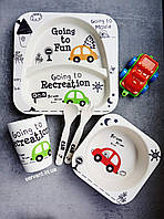 Бамбуковая детская посуда CAR Creative