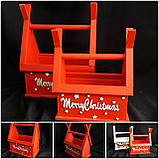 Декоративний дерев'яний ящик "Різдячий будиночок", 45х35х20 см, 195 грн., фото 10