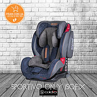 COLETTO SPORTIVO ONLY ISOFIX автокрісло групи 1-2-3 (9-36 kg) Grey Сірий Синій