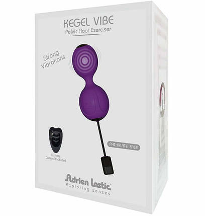 Вагінальні кульки з вібрацією Adrien Lastic Kegel Vibe, 3,4 см, фото 2