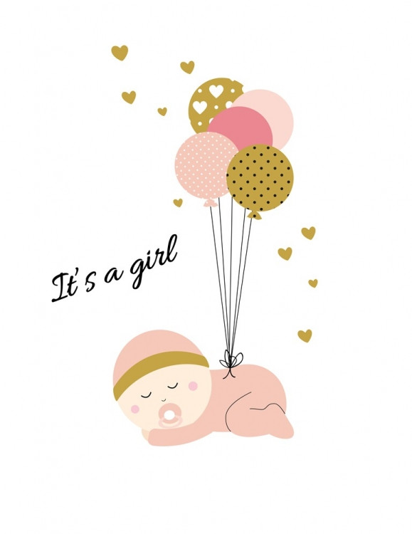 Постер в рамці It is girl 30х40 см, фото 1