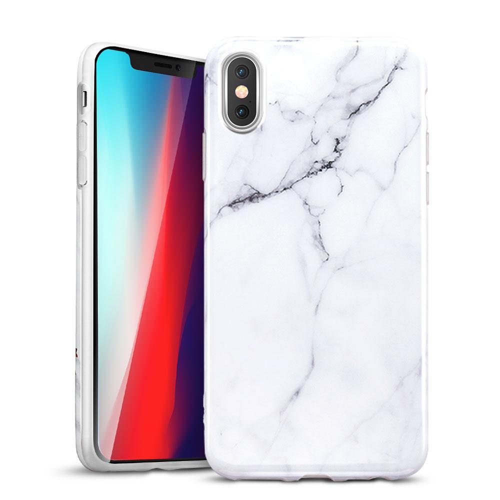 Чохол ESR для iPhone XS Max Marble Slim, White (4894240072035)