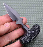 Ніж тичок пуш даггер + чохол рукоять рифлений пластик, тичкова ніж на подарунок туристу, мисливцеві, рибалці