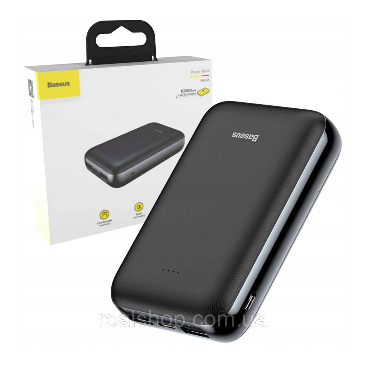 Зовнішній акумулятор Baseus Mini JA power bank 10000 mAh (PPJAN-A01, PPJAN-A02) УМБ, USB type-c, USB microUSB