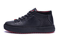 Мужские зимние кожаные ботинки ZG Black Exclusive Leather