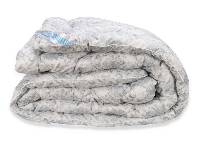Ковдра лебединий пух сіре зимова 200х220 євро