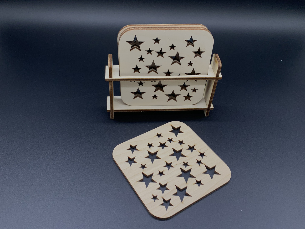 Комплект підставок під гаряче. Зірочки. 10х10см, фото 1