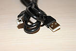 Кабель для Принтера (AM/BM) USB 1 метр чорний, фото 2