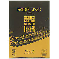 Склейка для эскизов Schizzi Sketch A3 (29,7x42 см) 90г/м2 100л. Fabriano (57729742)