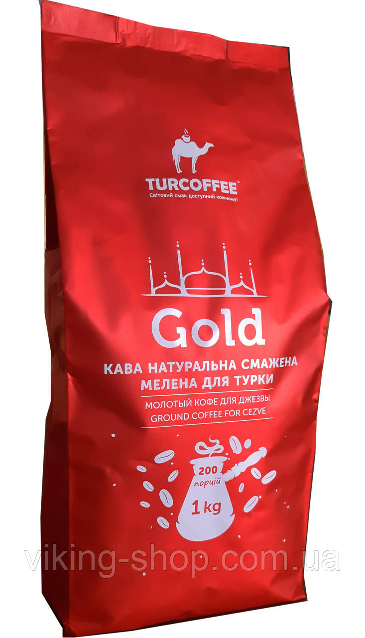 Чорна кава мелена TURCOFFEE Gold (1кг)