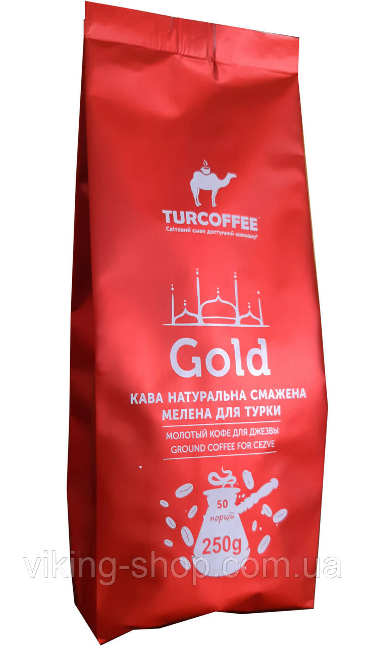 Чорна кава мелена TURCOFFEE Gold (0,25 кг)