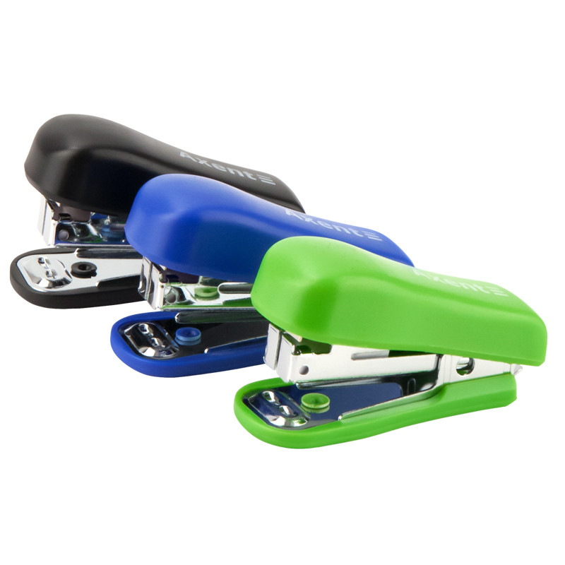 Степлер Standart пластиковий, 4221-A 10/5 скоба на 12 аркушів, МІНІ, фото 1