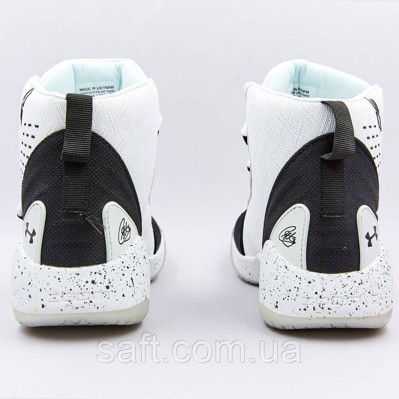 Кроссовки баскетбольные Under Armour размер 41-45 WHITE/BLACK белый-черный - фото 5 - id-p1059372822