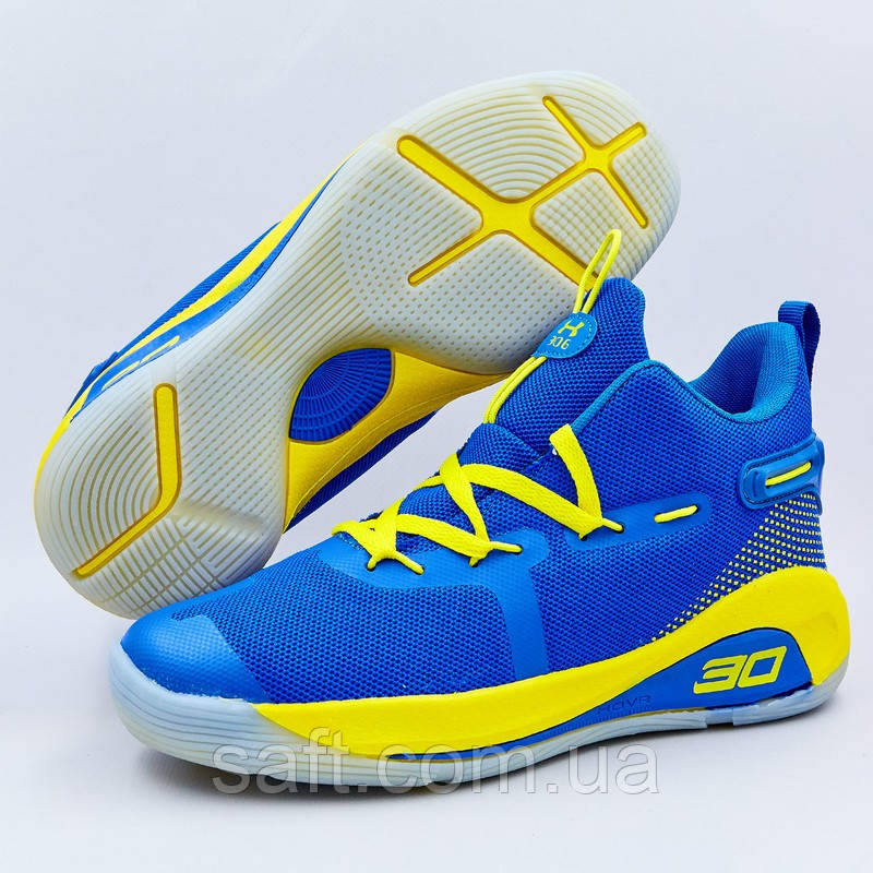 Кроссовки баскетбольные Under Armour размер 41-45 BLUE синий - фото 1 - id-p1059375028